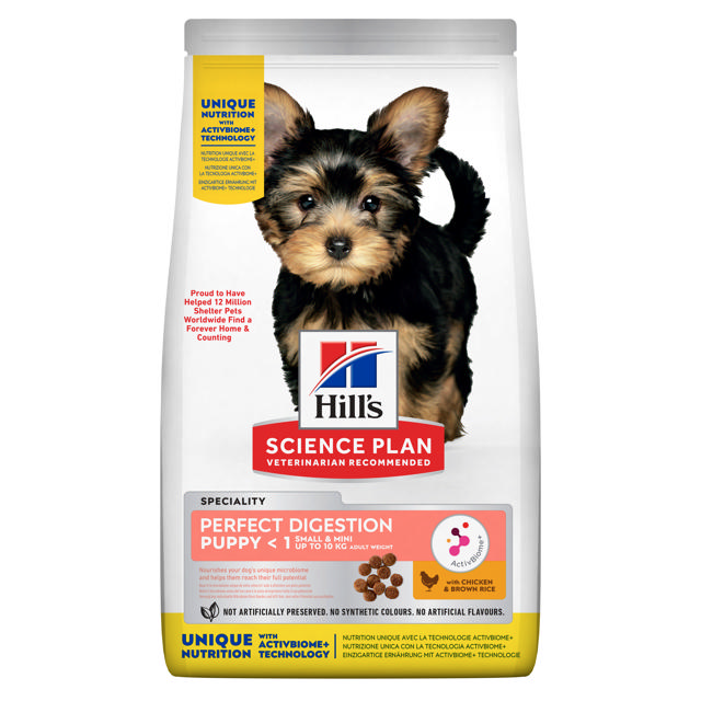 HILLS SCIENCE PLAN CANINE PUPPY SMALL & MINI PERFECT DIGEST 1.5KG