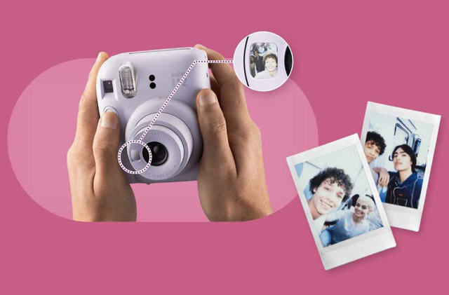 FUJIFILM 16806107 INSTAX MINI 12 INSTANT CAMERA PINK