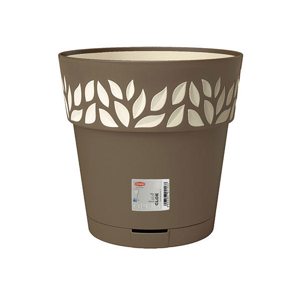 STEFANPLAST CLOE FLOWER POT 30CM LIGHT BROWN