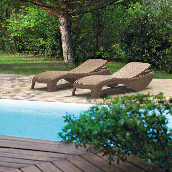 KETER ATLANTIC SUN LOUNGER CAPPUCCINO 197X74XH36CM