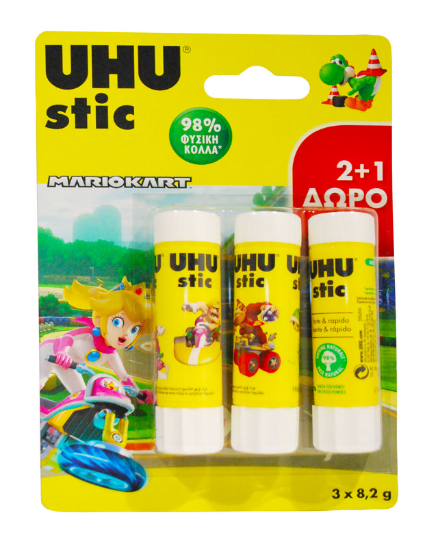 UHU GLUE STICK BACK TO SCHOOL 3X8.2G 2+1 PROMO