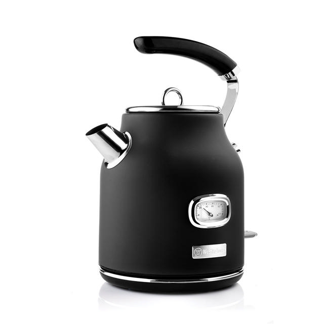 WESTINGHOUSE KETTLE 1.7L 2200W BLACK RETRO SERIES