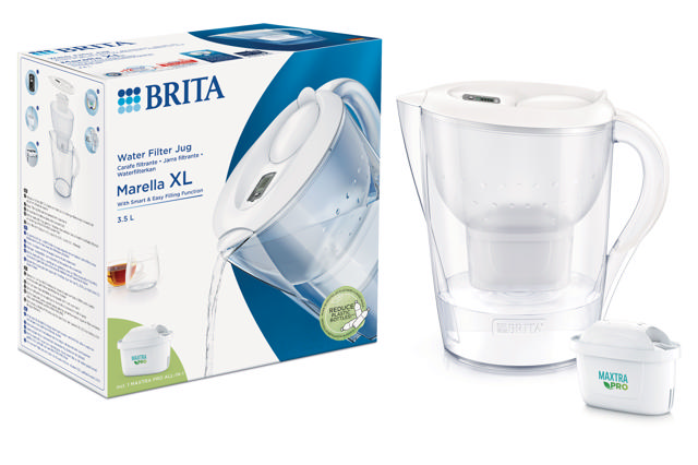 BRITA MARELLA MXPRO ΚΑΝΑΤΑ ΦΙΛΤΡΑΡΙΣΜΑΤΟΣ ΝΕΡΟΥ 3.5Λ ΑΣΠΡΟ ΧΡΩΜΑ