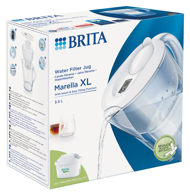 BRITA MARELLA MXPRO ΚΑΝΑΤΑ ΦΙΛΤΡΑΡΙΣΜΑΤΟΣ ΝΕΡΟΥ 3.5Λ ΑΣΠΡΟ ΧΡΩΜΑ