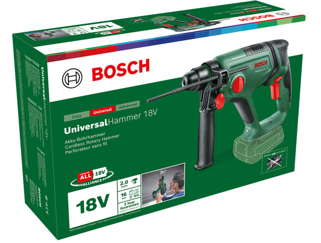 BOSCH UNIVERSALHAMMER 18V SOLO - NO BATTERY INCLUDED