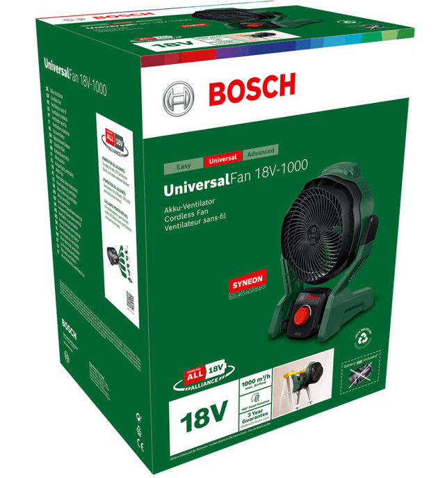 BOSCH UNIVERSALFAN 18V SOLO - NO BATTERY INCLUDED