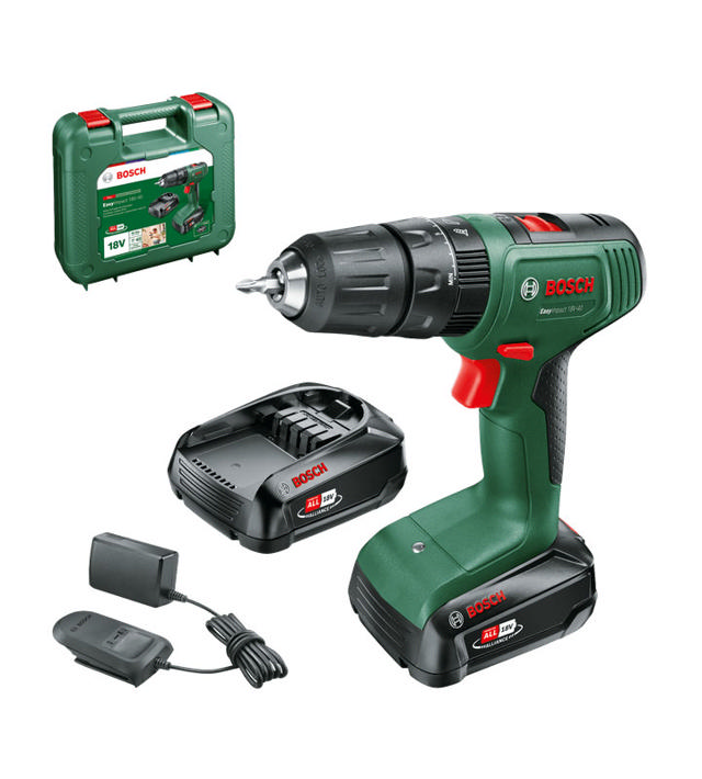 BOSCH EASYIMPACT DRILL 18V 2X1.5Ah