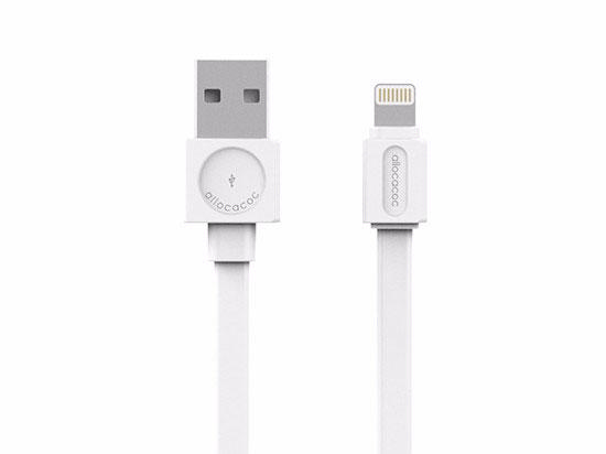 POWERCUBE USB CABLE LIGHTN. FLAT WHIT