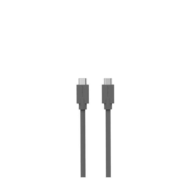 POWERCUBE USB CABLE USB-C TO C GREY