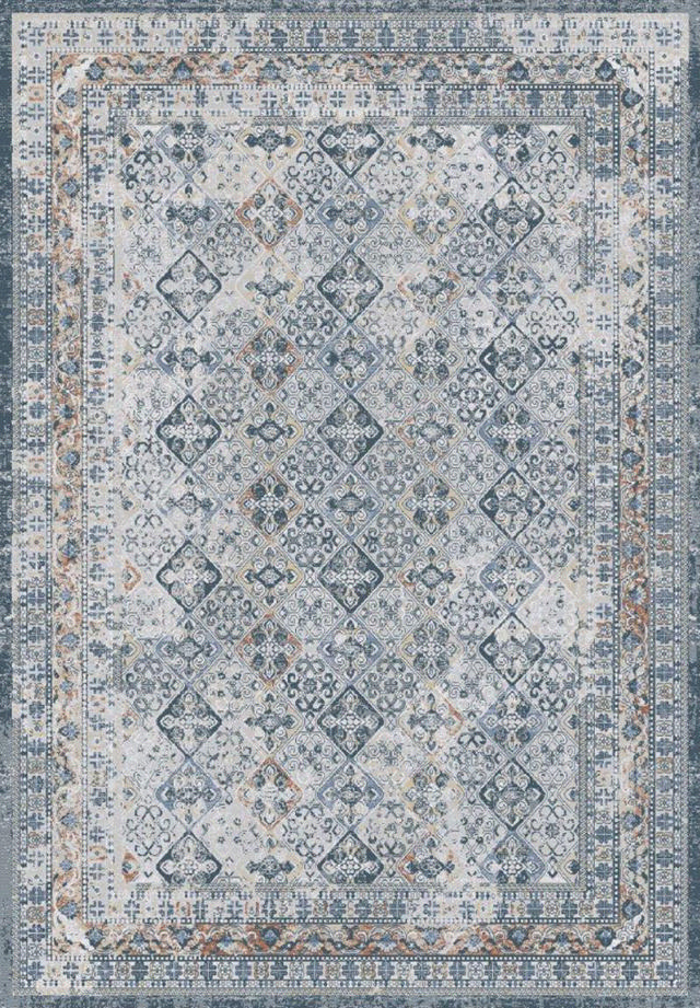 BAHAMA CARPET 160X230 GREY/DARK BLUE