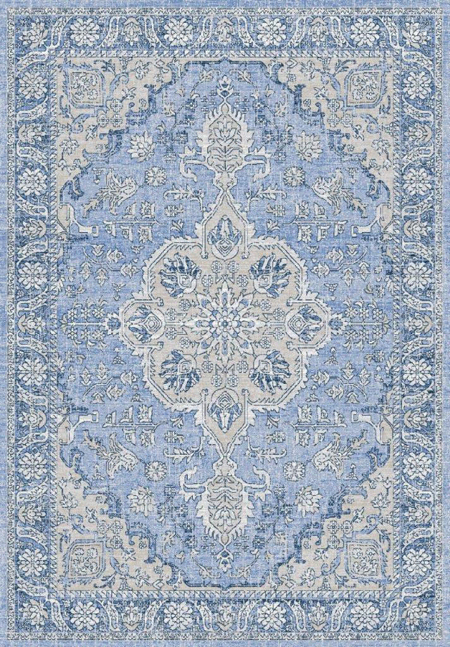 BAHAMA CARPET 200X290CM BEIGE/LIGHT BLUE 1