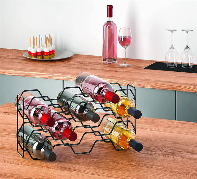 METALTEX BOTTLE RACK HEXAGON (10 BOTTLES)