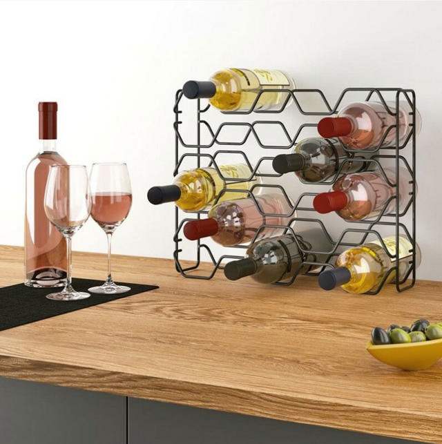 METALTEX BOTTLE RACK HEXAGON (15 BOTTLES)