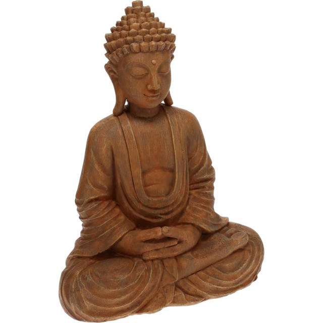 BUDDHA SITTING POLYSTONE