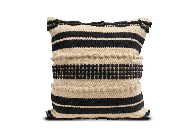 EASY HOME PILLOWCASE RADHA 45X45CM BLACK/BEIGE