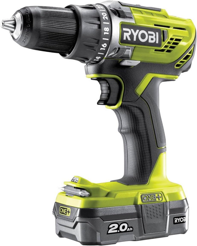 RYOBI R18PD3-220TAH ΚΡΟΥΣΤΙΚΟ ΔΡΑΠΑΝΟ 18V 2 ΜΠΑΤΑΡΙΕΣ 2AH ΜΕ ΕΡΓΑΛΕΙΟΘΗΚΗ