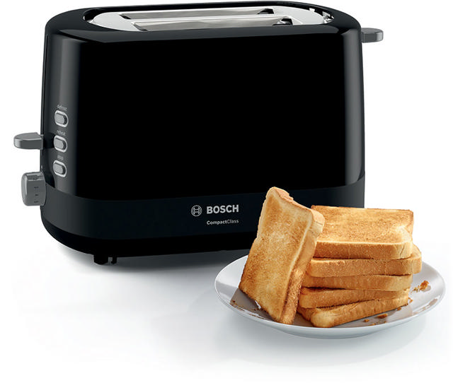 BOSCH TAT3A113 TOASTER BLACK