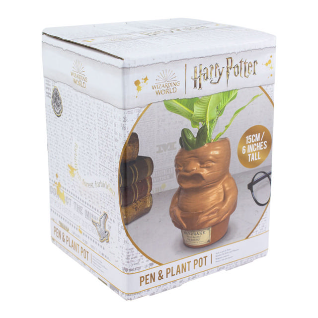 PALADONE PP9648HP MANDRAKE ROOT PEN & PLANT CERAMIC POT