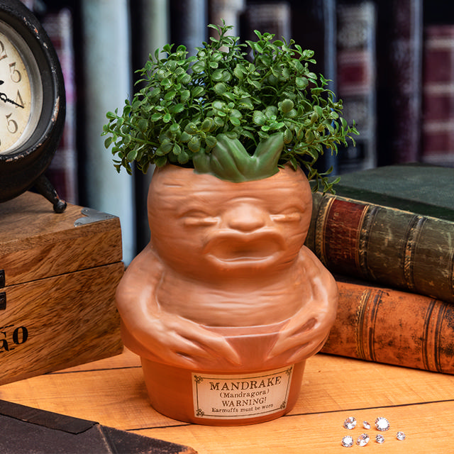 PALADONE PP9648HP MANDRAKE ROOT PEN & PLANT CERAMIC POT