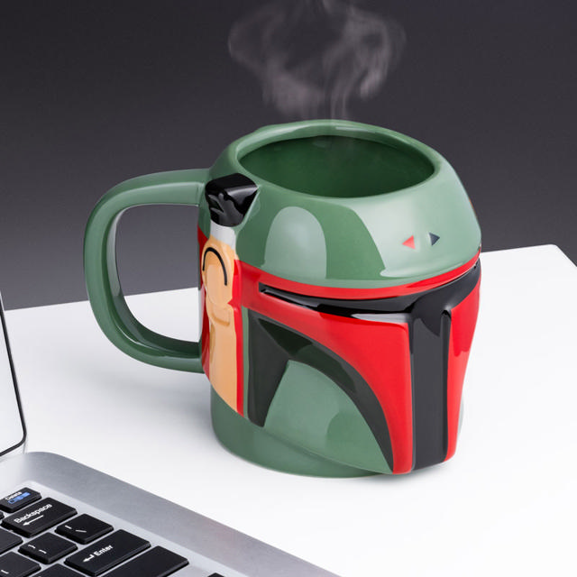 PALADONE PP9457SW BODA FETT SHAPE CERAMIC MUG HOME