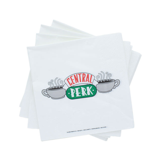 PALADONE PP8801FR FRIENDS CENTRAL PERK WHITE NAPKINS