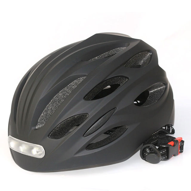 ALOHACYPRUS RECHARGEABLE ELECTRIC HELMET WITH LED LIGHT MEDIUM BLACK