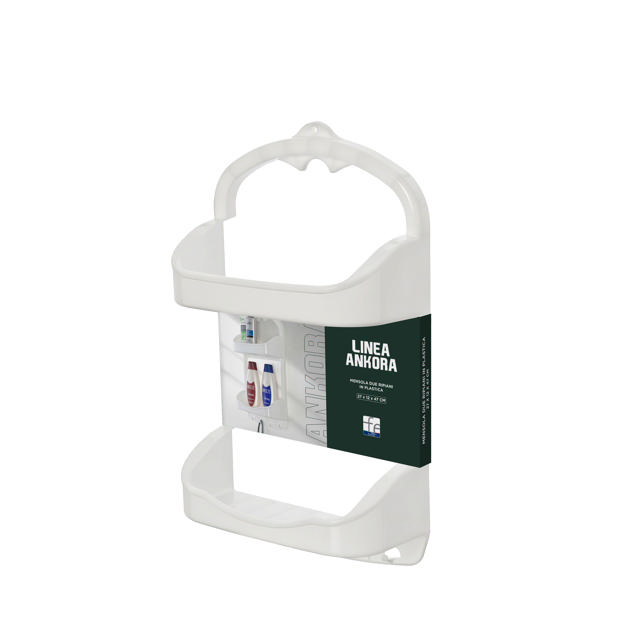 FERIDRAS LINEA PLASTIC 2 LEVEL SHELF