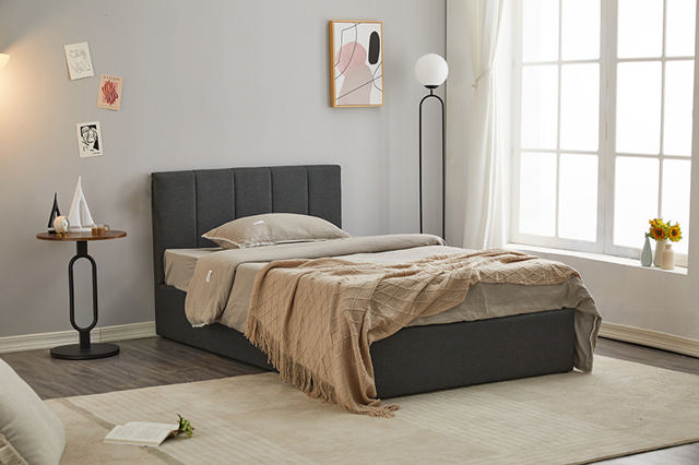 LISA BED 107X192 BLACK