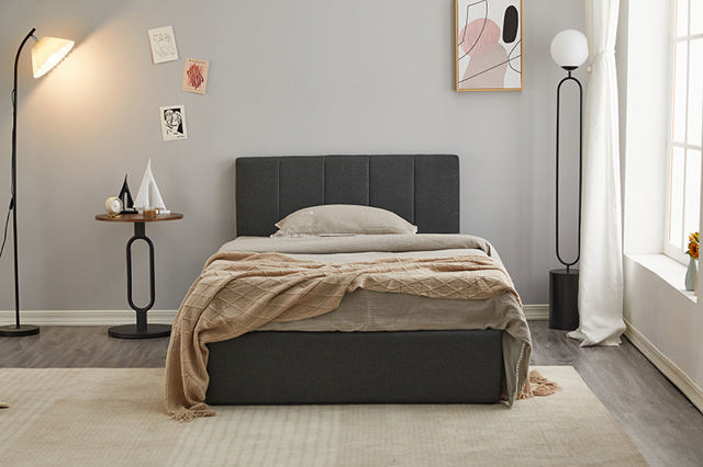 LISA BED 107X192 BLACK