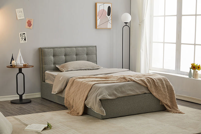 LINA BED 107X192 GREY