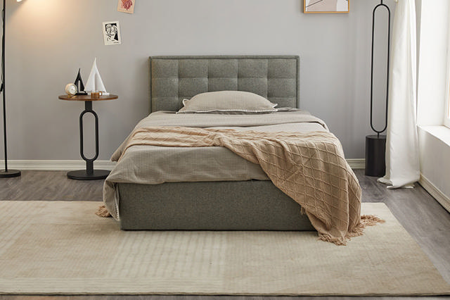 LINA BED 107X192 GREY