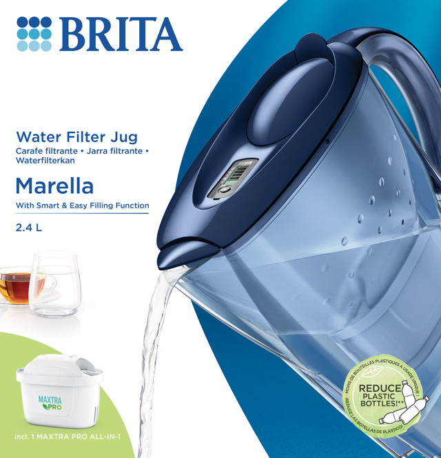 BRITA MARELLA MXPRO ΚΑΝΑΤΑ ΦΙΛΤΡΑΡΙΣΜΑΤΟΣ ΝΕΡΟΥ BLUE 2.4L