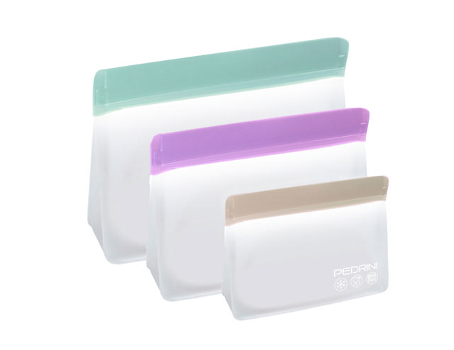 PEDRINI SET3 REUSABLE STORAGE BAGS