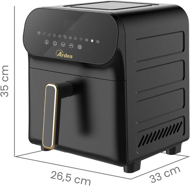 ARDES AIR FRYER ELDORADA, DIGITAL TOUCH 1700W 6L BLACK