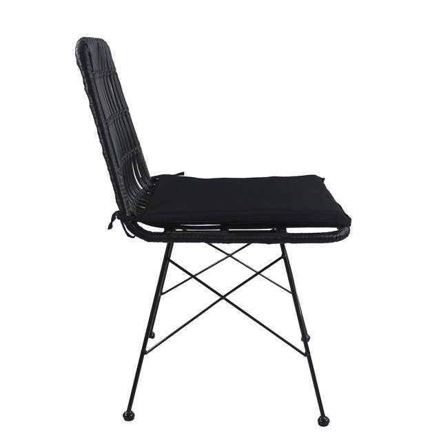 ALFONSE OUTDOOR CHAIR 47X62X81CM - BLACK