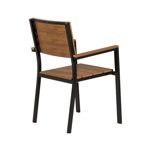 GURARA CHAIR 60X55X86CM - GREY/WALNUT