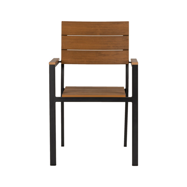 GURARA CHAIR 60X55X86CM - GREY/WALNUT