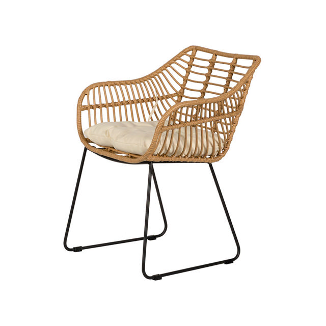 KALAMBO OUTDOOR CHAIR 56X57X81CM - NATURAL/BLACK 