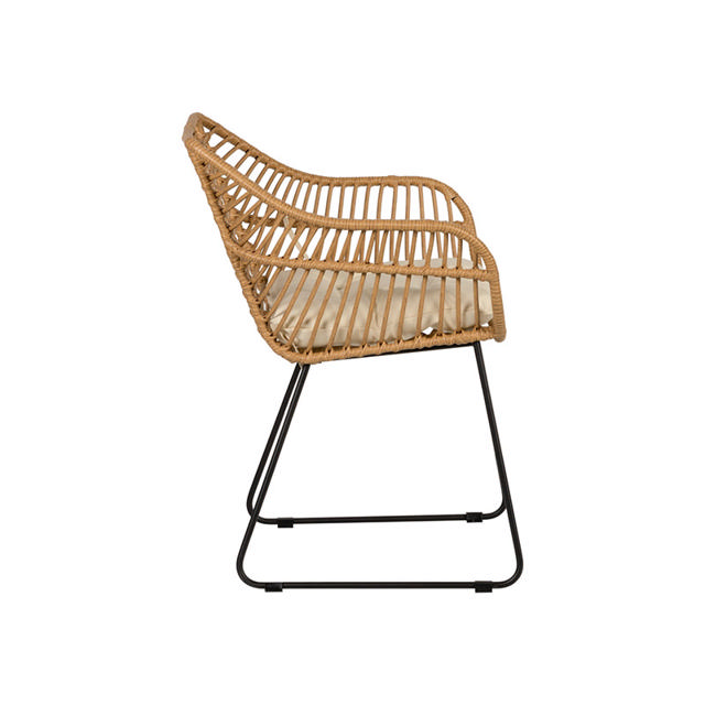 KALAMBO OUTDOOR CHAIR 56X57X81CM - NATURAL/BLACK 