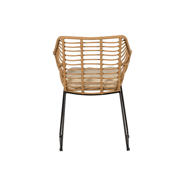 KALAMBO OUTDOOR CHAIR 56X57X81CM - NATURAL/BLACK 