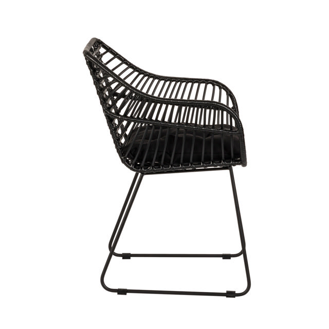 KALAMBO OUTDOOR CHAIR 56X57X81CM - BLACK 