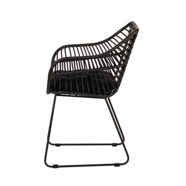 KALAMBO OUTDOOR CHAIR 56X57X81CM - BLACK 