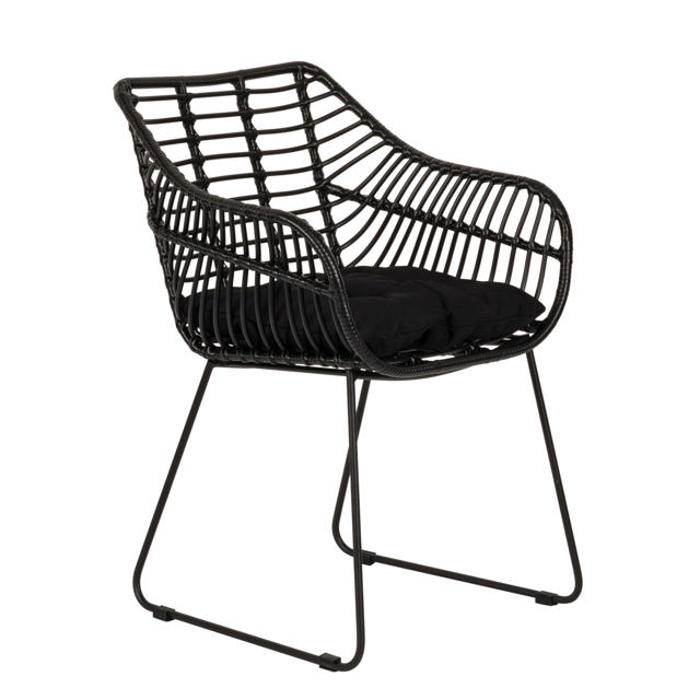 KALAMBO OUTDOOR CHAIR 56X57X81CM - BLACK 