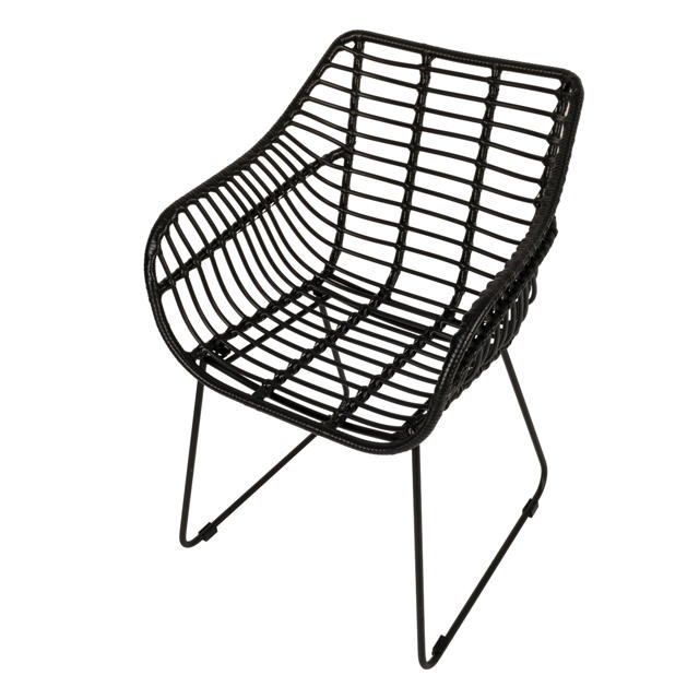 KALAMBO OUTDOOR CHAIR 56X57X81CM - BLACK 