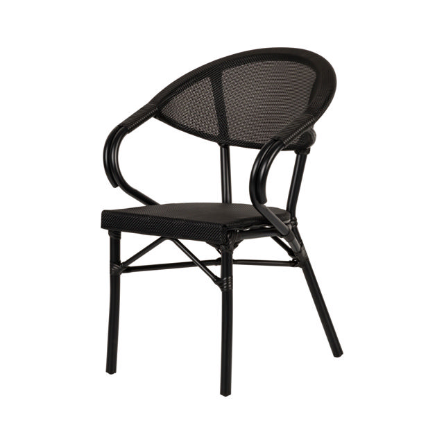 DALILA OUTDOOR CHAIR  57X57X82CM - BLACK