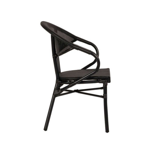 DALILA OUTDOOR CHAIR  57X57X82CM - BLACK