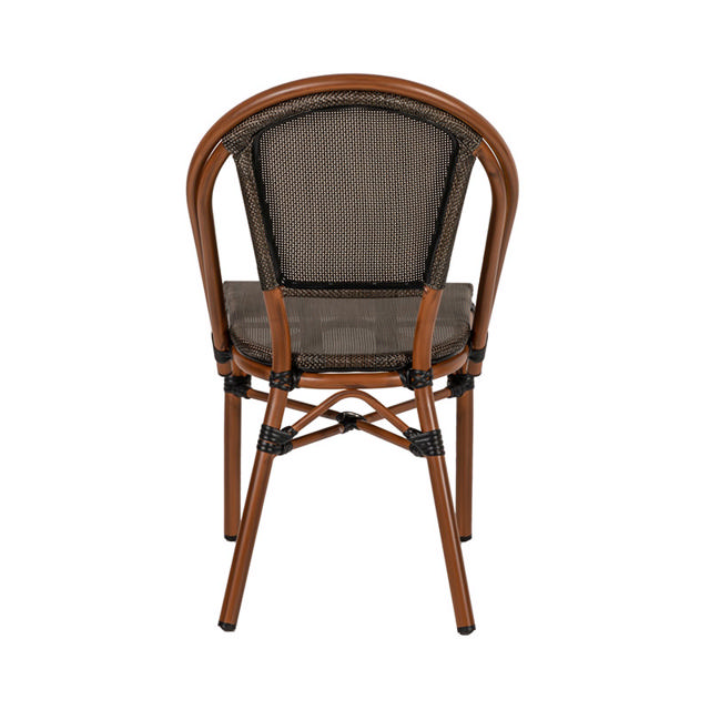 DALILA OUTDOOR CHAIR  50X56X86CM - BLACK/BAMBOO