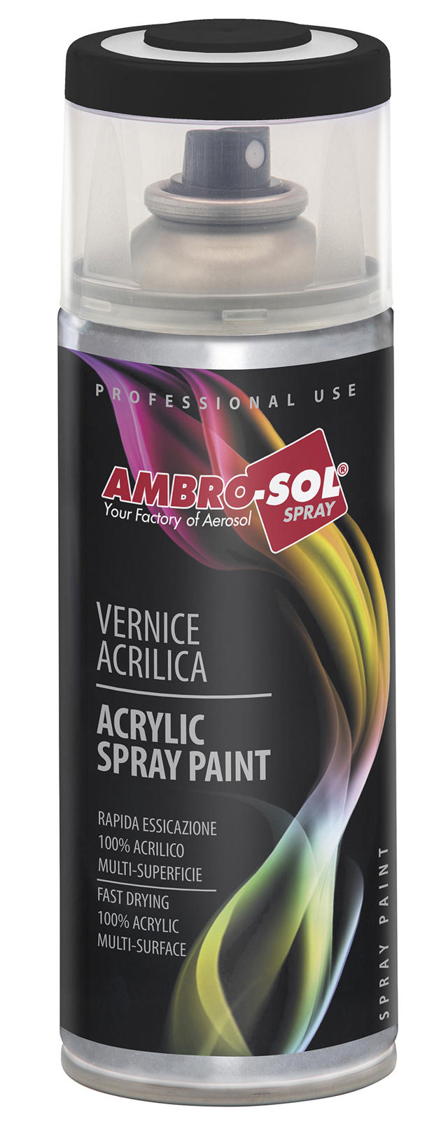 AMBROSOL SPRAY ΜΑΥΡΟ ΓΥΑΛΙΣΤΕΡΟ 400ML