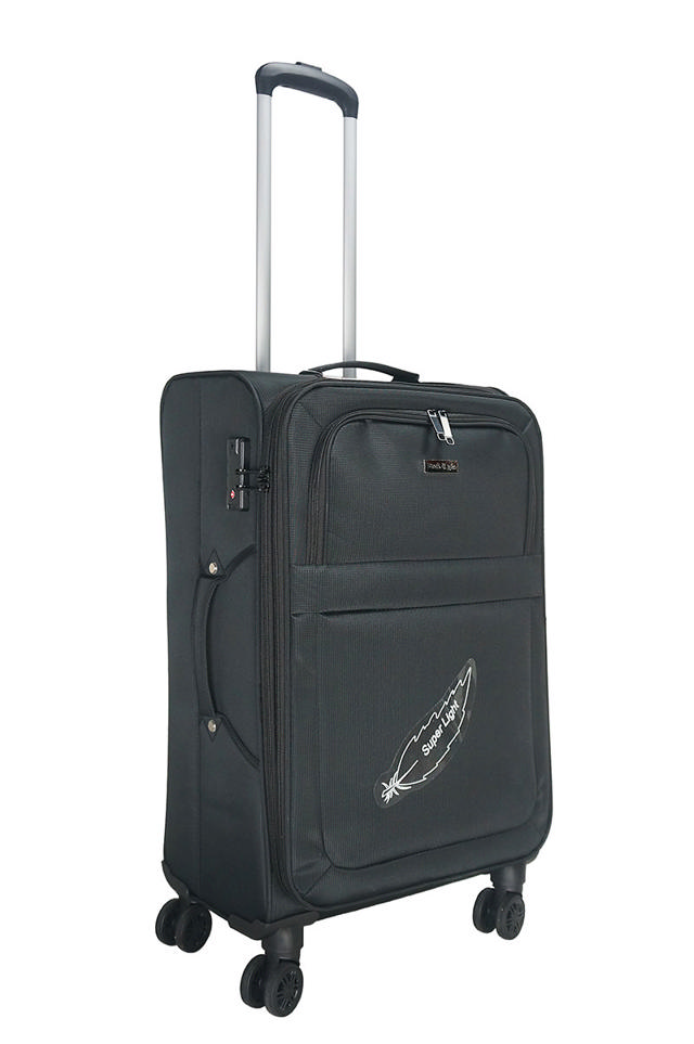 PACK&GO SOFT LUGGAGE EXTENDABLE 24 INCH BLACK