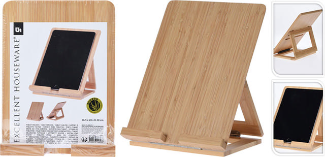 TABLET HOLDER BAMBOO 265X200XH